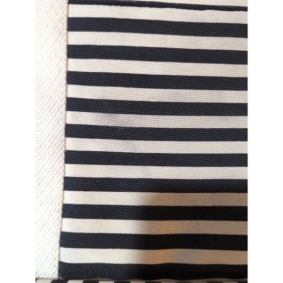 Kate Spade Travel Saturday Weekender Canvas Bag Luggage Striped - Picture 4 of 16